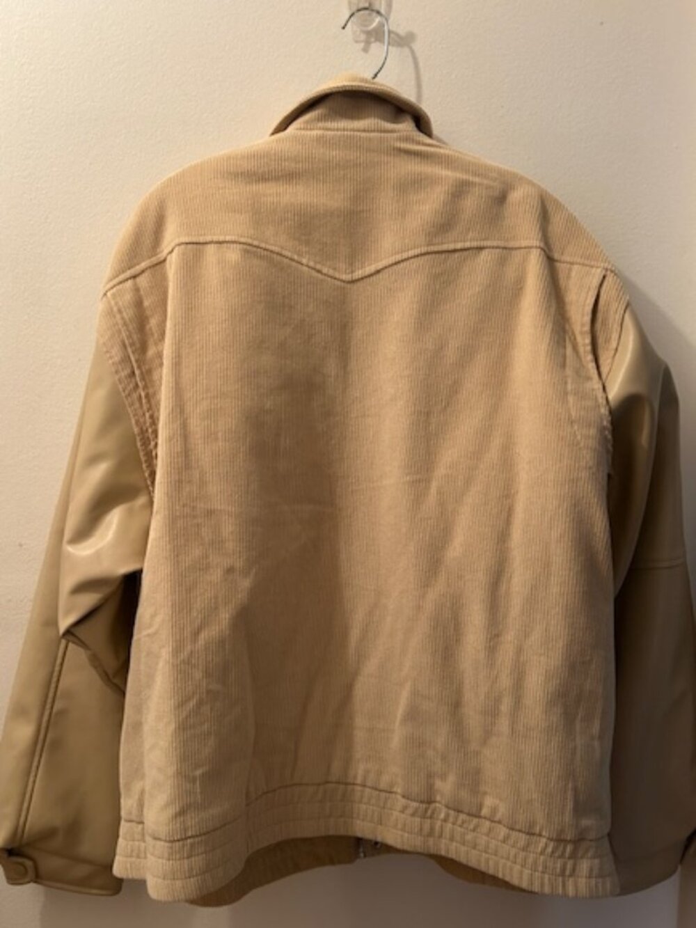 Free People House of Sunny Take a Trip Stone Tan Cord Quilt Bomber Jacket NEW - Picture 16 of 16